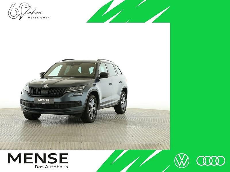 Quarzgrau Gebraucht 2021 Skoda Kodiaq SportLine SUV | 29.785 € (Teuer) - Bild 1/4