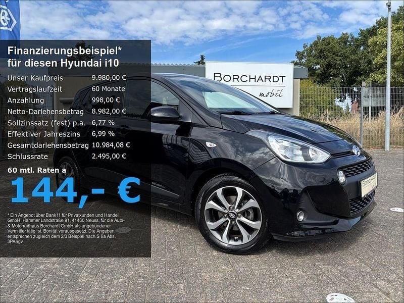 Schwarz Gebraucht 2018 Hyundai i10 Prime Kleinwagen | 9.980 € (Fairer Preis) - Bild 1/4