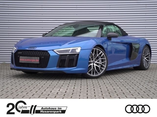 Arablau kristalleffekt Gebraucht 2016 Audi R8 Spyder Design Cabrio | 123.000 € (Fairer Preis) - Bild 1/4