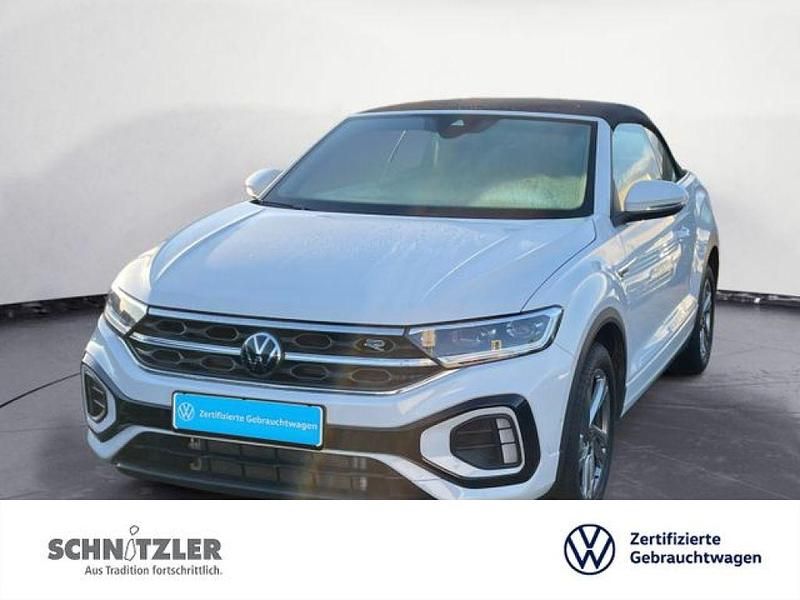 Weiß Gebraucht 2025 VW T-Roc Cabriolet R-line Cabrio | 31.350 € (Guter Preis) - Bild 1/3