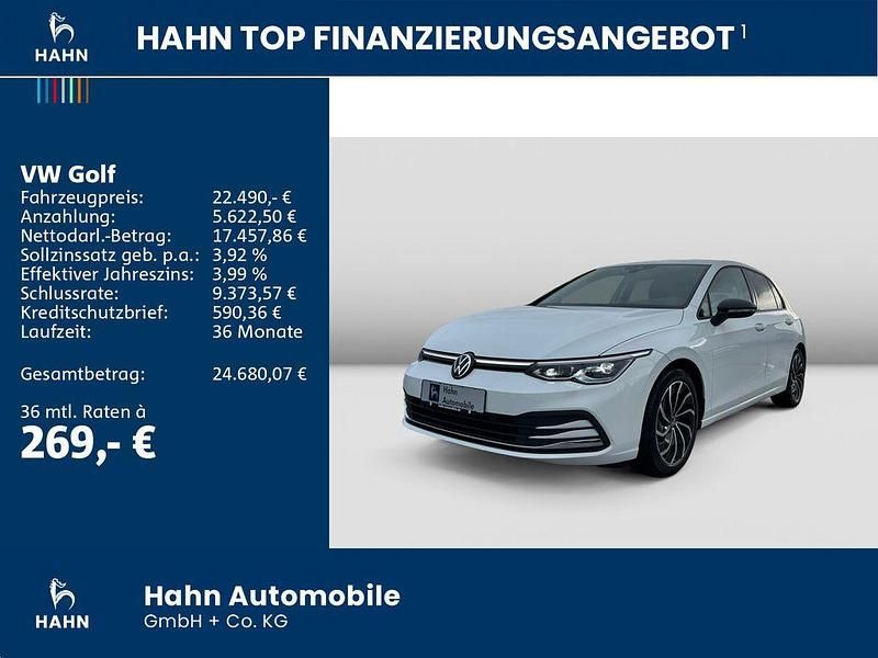 Gebraucht VW Golf VIII Active 150 PS (110 kW) 2022 Weiß Limousine