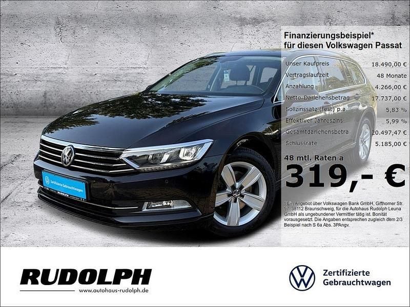 Schwarz Gebraucht 2018 VW Passat Comfortline Kombi | 18.490 € (Fairer Preis) - Bild 1/4