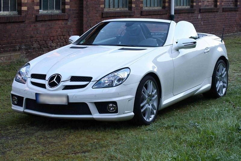 Weiß Gebraucht 2008 Mercedes SLK350 Sport Cabrio | 18.499 € (Fairer Preis) - Bild 1/4
