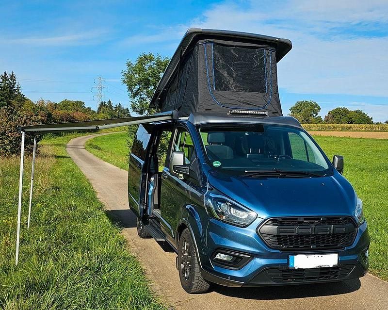 Blau Gebraucht 2021 Ford Tourneo Custom Van | 49.900 € - Bild 1/4