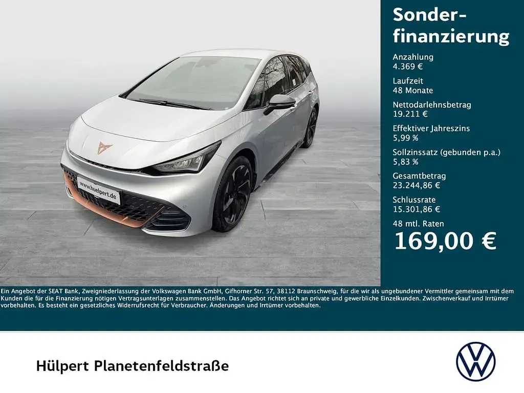 Occasion Cupra Born e-Boost 169 kW (231 ch) 2023 Argent Citadine