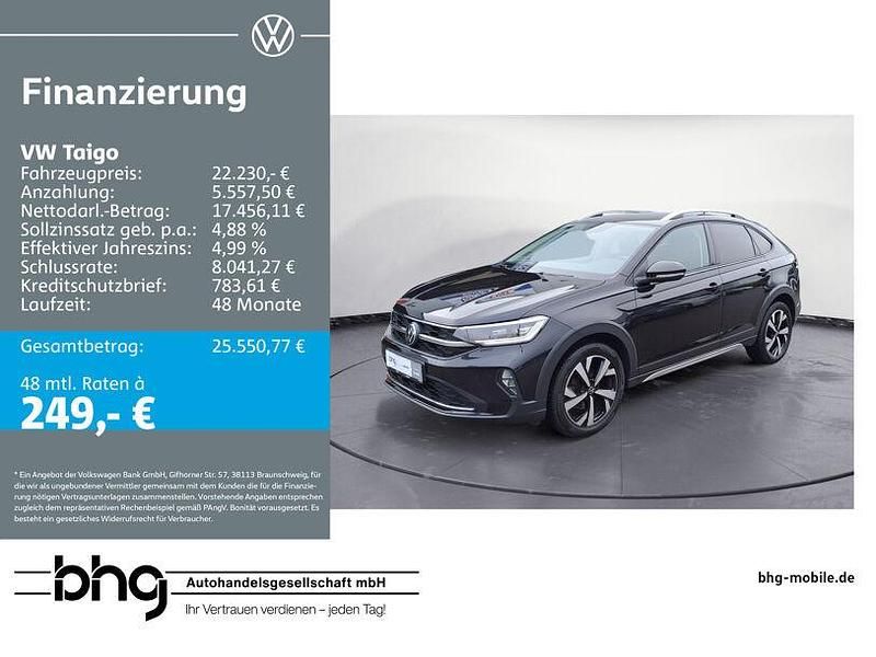 Deep black perleffekt Gebraucht 2022 VW Taigo Style SUV | 22.230 € (Fairer Preis) - Bild 1/4