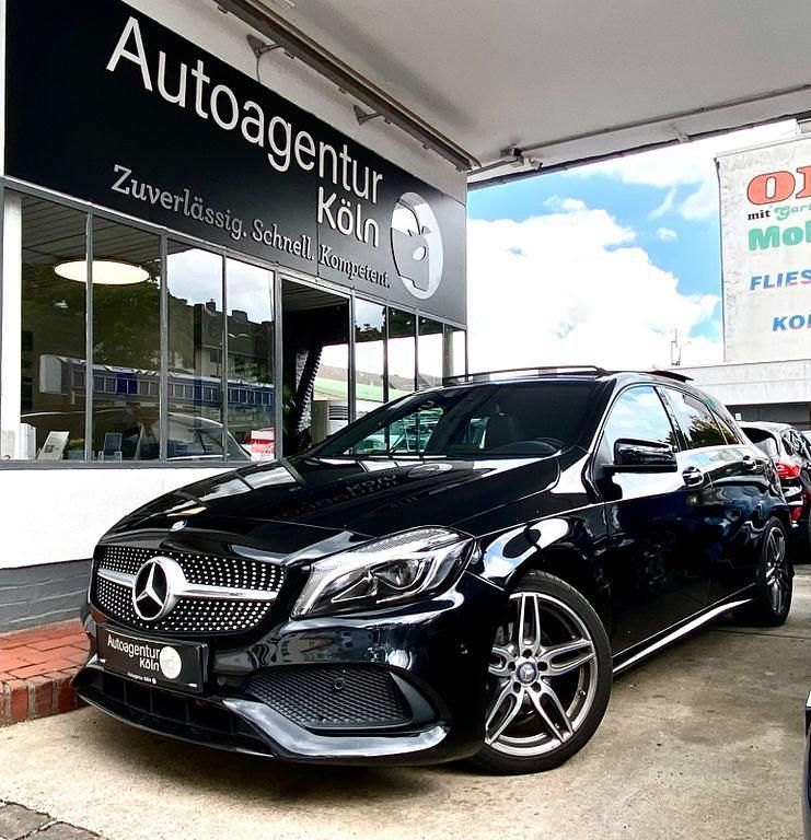 Schwarz Gebraucht 2016 Mercedes A180 AMG line Limousine | 15.990 € (Fairer Preis) - Bild 1/4