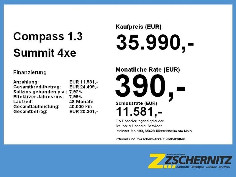 Gebraucht Jeep Compass Summit 179 PS (131 kW) 2025 Black clear coat SUV