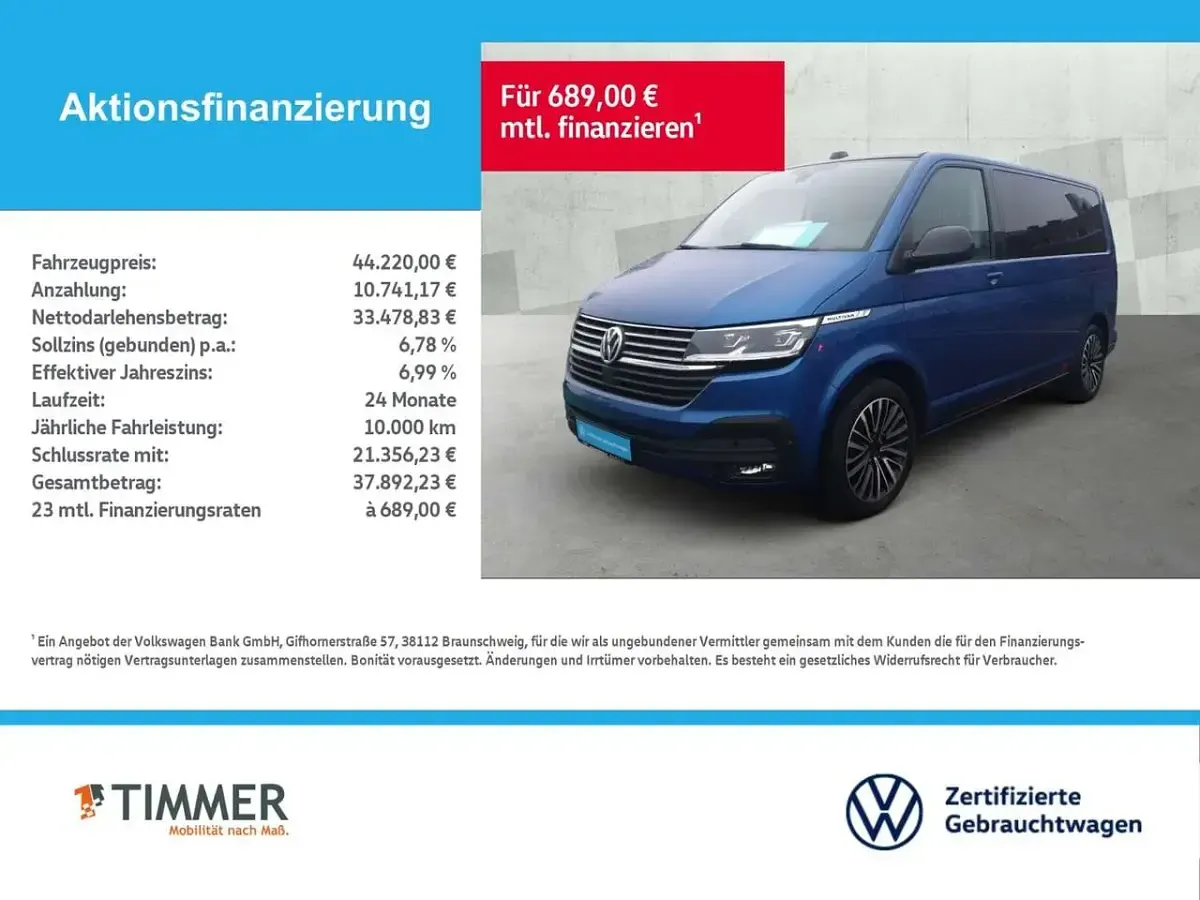 Occasion VW T6.1 Edition 199 ch (146 kW) 2020 Bleue Van