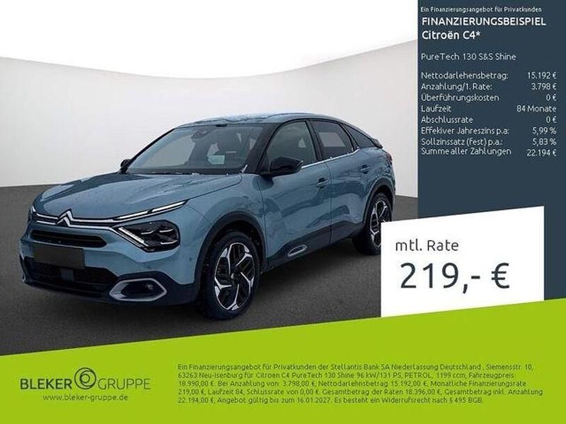 Gebraucht Citroën C4 Shine 131 PS (96 kW) 2023 Olbia blau (metallic) Limousine