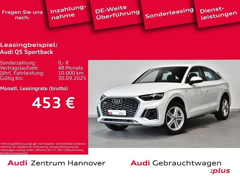 Gletscherweiß metallic Gebraucht 2024 Audi Q5 Sportback Advanced SUV | 53.990 € (Teuer) - Bild 1/4