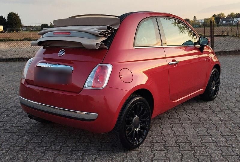 Second-hand Fiat 500C 69 CP (50 kW) 2009 Roșu Cabrio