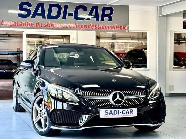 Schwarz Gebraucht 2018 Mercedes C180 AMG line Coupé | 24.990 € (Fairer Preis) - Bild 1/4