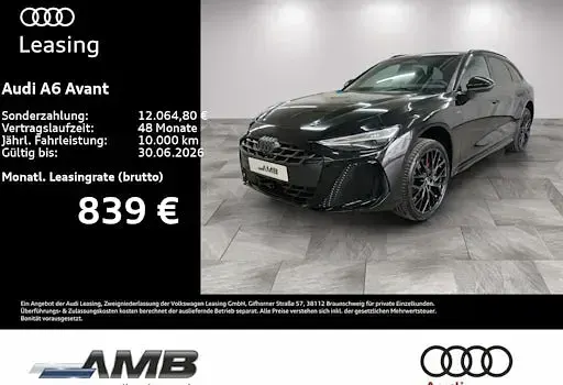 Neu Audi A6 Edition .1 367 PS (269 kW) 2025 Schwarz Kombi
