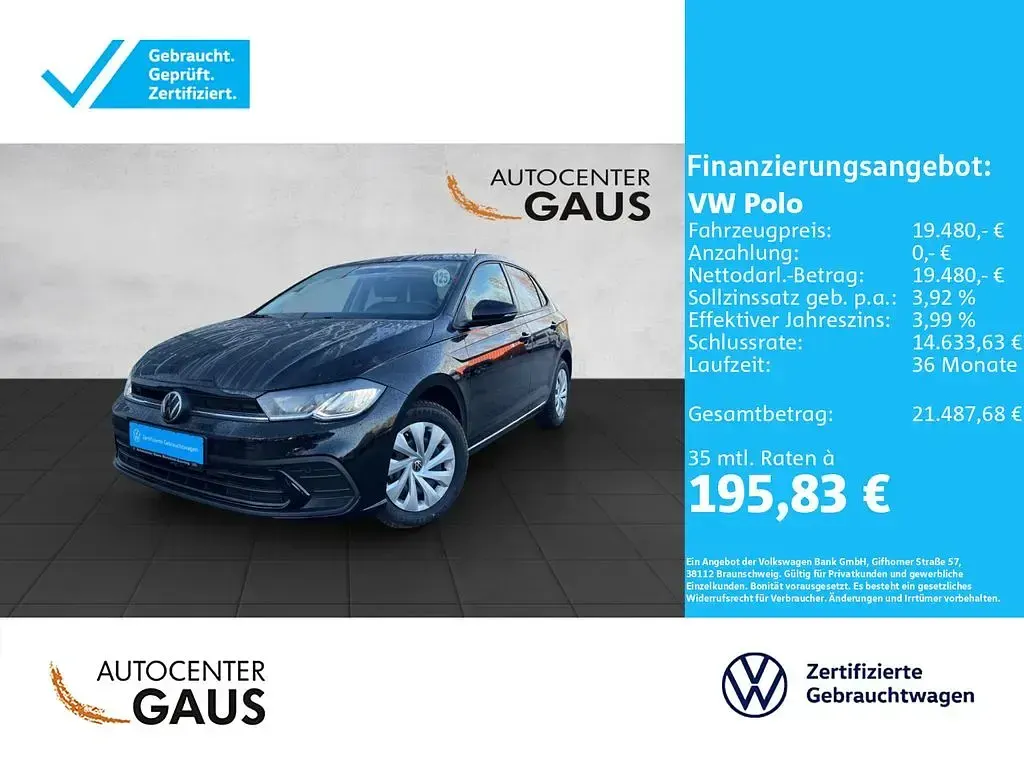 Usata VW Polo Life 95 CV (69 kW) 2025 Nero Berlina