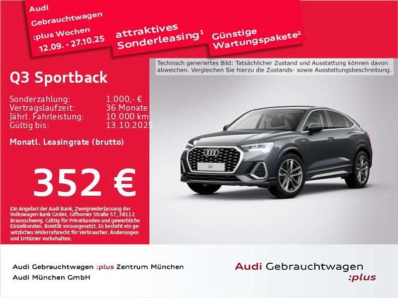 Daytonagrau perleffekt Gebraucht 2025 Audi Q3 S-Line SUV | 44.931 € (Fairer Preis) - Bild 1/2