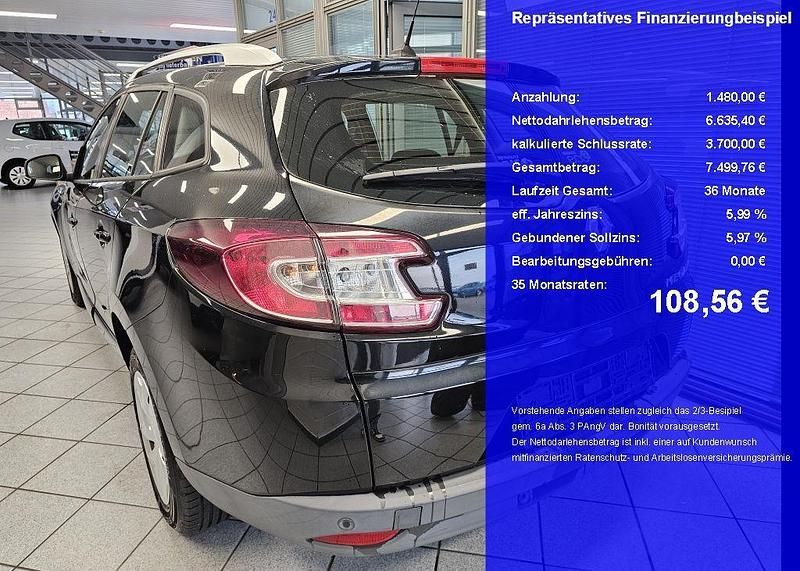 Gebraucht Renault Mégane III Intens 110 PS (80 kW) 2015 Schwarz Limousine