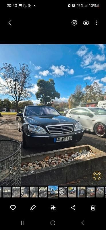 Schwarz Gebraucht 1999 Mercedes S430 Limousine | 2.200 € (Superpreis) - Bild 1/4