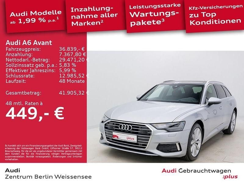 Florettsilber metallic Gebraucht 2022 Audi A6 Performance Kombi | 36.839 € (Fairer Preis) - Bild 1/4