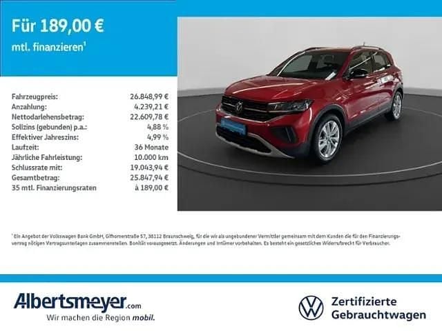 Rot Gebraucht 2025 VW T-Cross Goal SUV | 26.848 € (Etwas zu teuer) - Bild 1/4