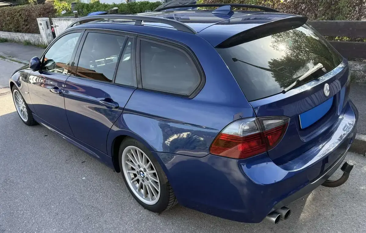 Brugt BMW 325 197 HK (144 kW) 2007 Blå Stationcar