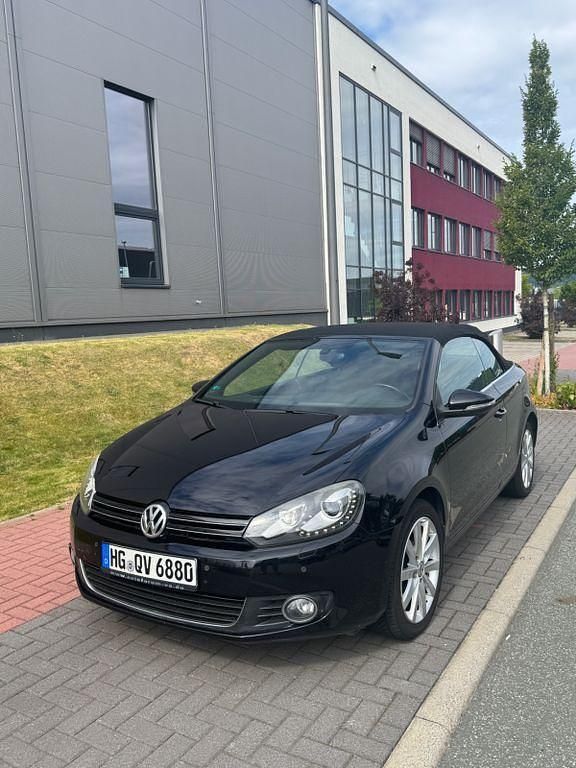 Schwarz Gebraucht 2011 VW Golf Cabriolet Cabrio | 6.900 € (Etwas zu teuer) - Bild 1/4