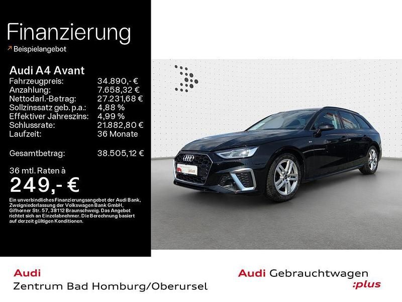 Gebraucht Audi A4 S-Line 204 PS (150 kW) 2024 Mythosschwarz metallic Kombi