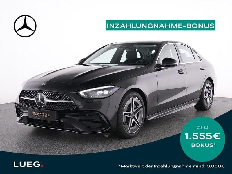 Schwarz Gebraucht 2025 Mercedes C200 AMG Limousine | 42.785 € (Etwas zu teuer) - Bild 1/4