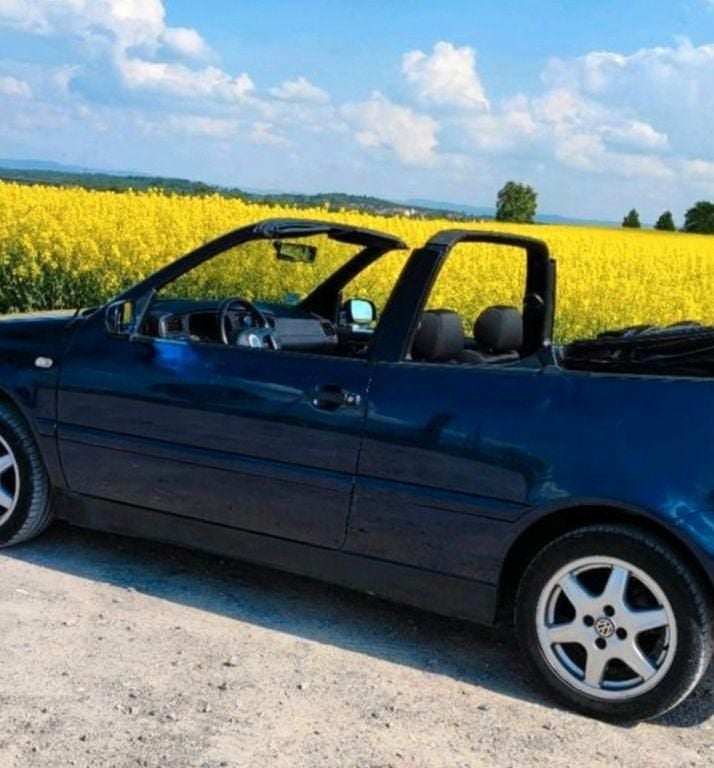 Blau Gebraucht 2000 VW Golf Cabriolet Cabrio | 1.399 € (Guter Preis) - Bild 1/4