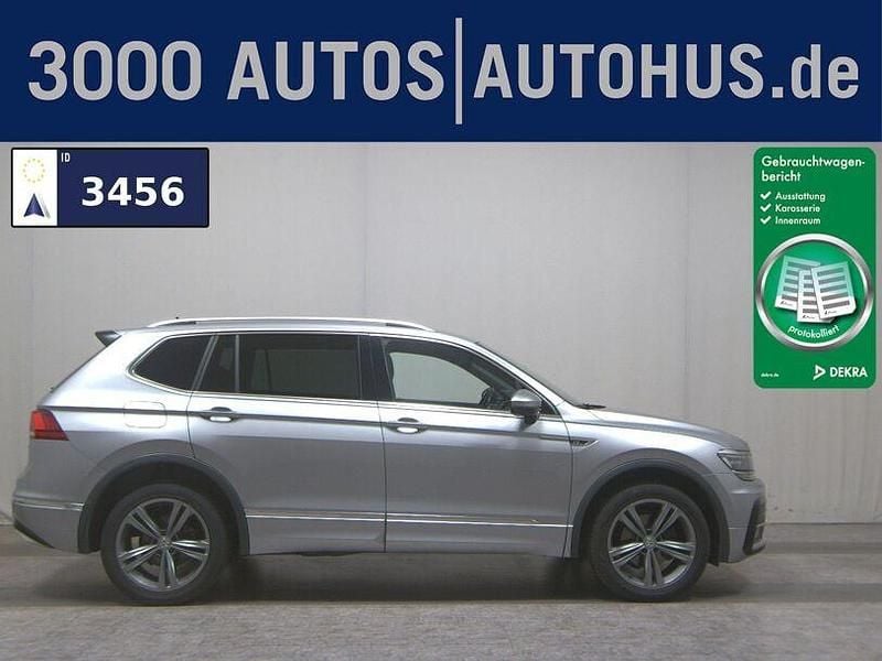 Grau Gebraucht 2021 VW Tiguan Allspace R-line SUV | 21.680 € (Guter Preis) - Bild 1/4