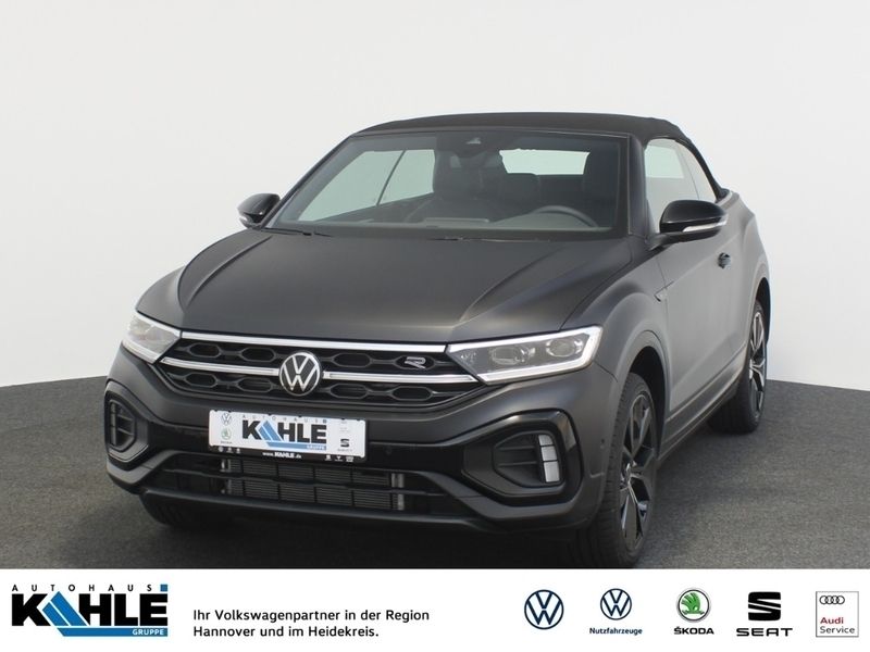 Schwarz) (schwarz Gebraucht 2024 VW T-Roc Cabriolet R-line Cabrio | 44.930 € - Bild 1/4