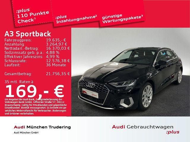 Mythosschwarz metallic Gebraucht 2022 Audi A3 Sportback e-tron Advanced Kleinwagen | 19.635 € (Superpreis) - Bild 1/2