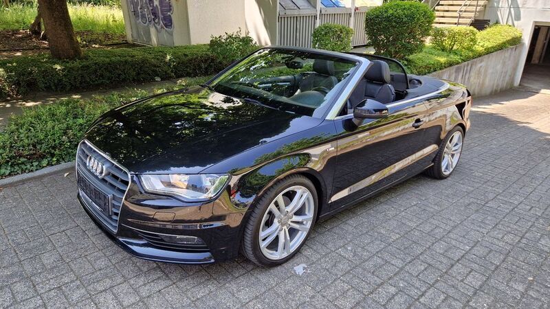 Schwarz Gebraucht 2014 Audi A3 Cabriolet S-Line Cabrio | 14.999 € (Guter Preis) - Bild 1/4