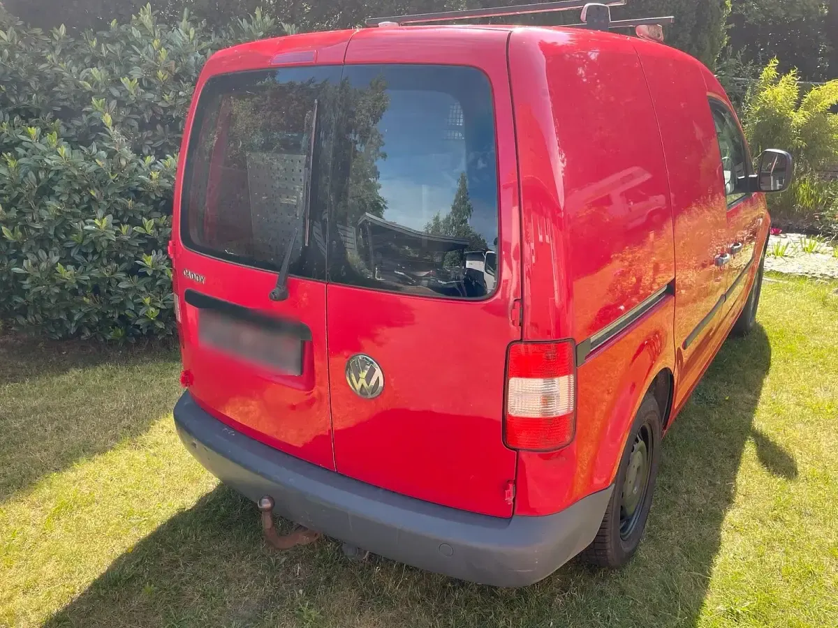 Gebraucht VW Caddy 75 PS (55 kW) 2005 Rot Van / Kleinbus