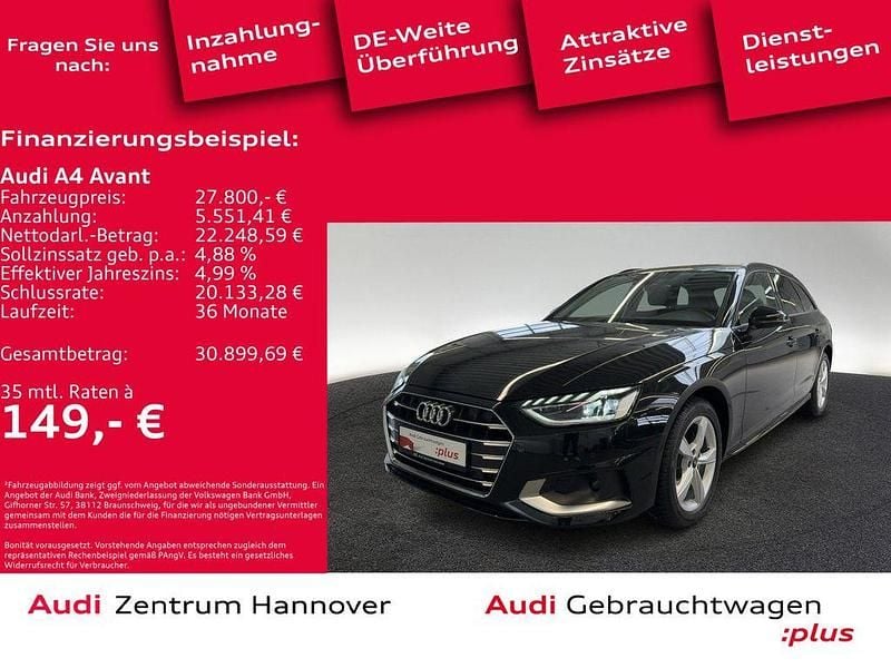 Mythosschwarz metallic Gebraucht 2023 Audi A4 Advanced Plus Kombi | 27.450 € (Guter Preis) - Bild 1/4
