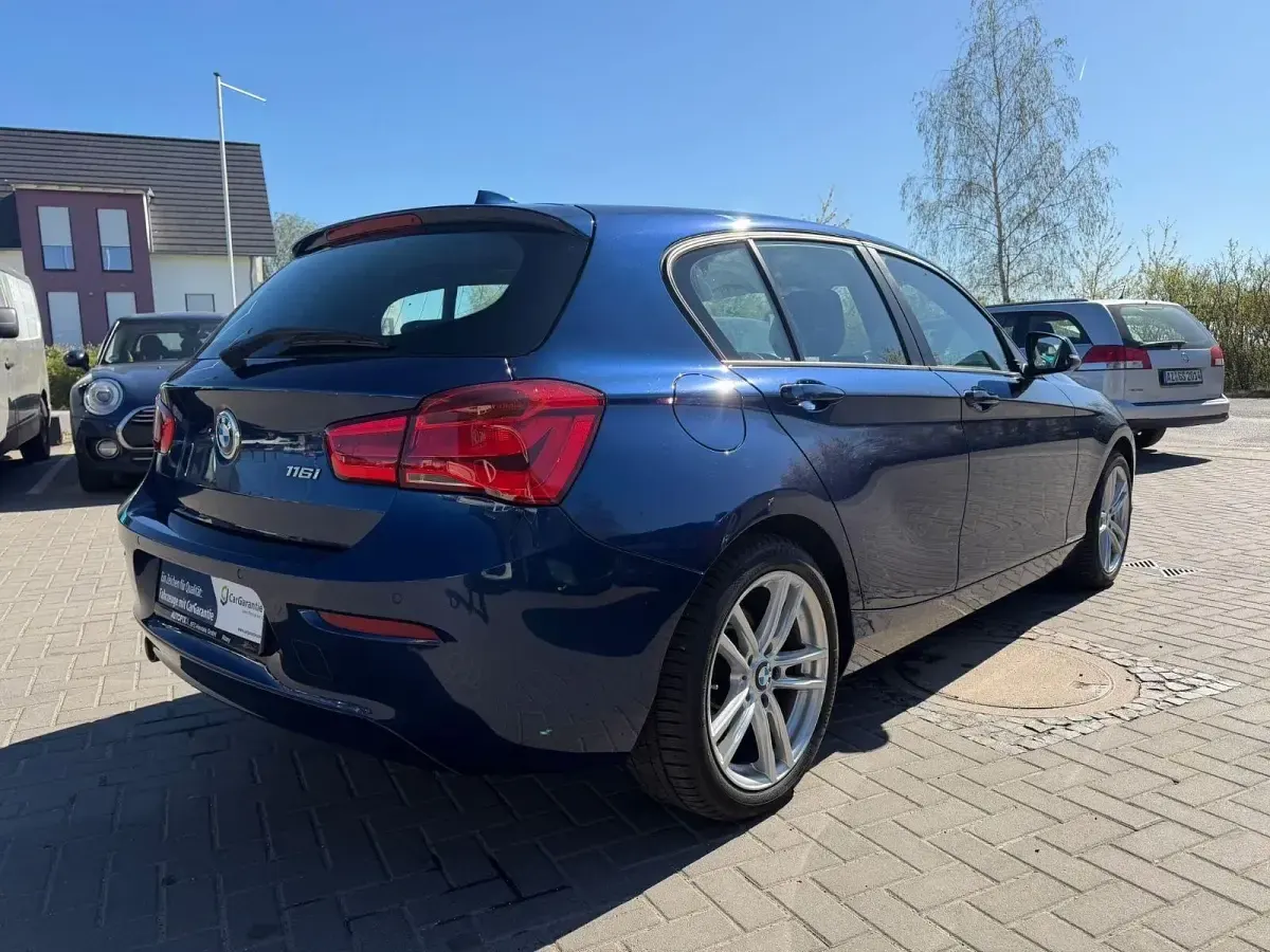 Brugt BMW 116 Advantage 109 HK (80 kW) 2018 Blå Hatchback
