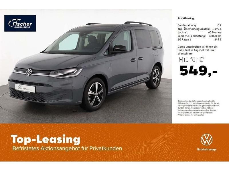 Grau Neu 2025 VW Caddy Dark Label Van / Kleinbus | 45.980 € (Teuer) - Bild 1/4