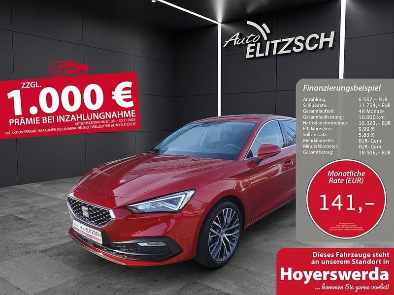 "desire" rot Gebraucht 2021 Seat Leon XCELLENCE Limousine | 21.890 € (Fairer Preis) - Bild 1/3
