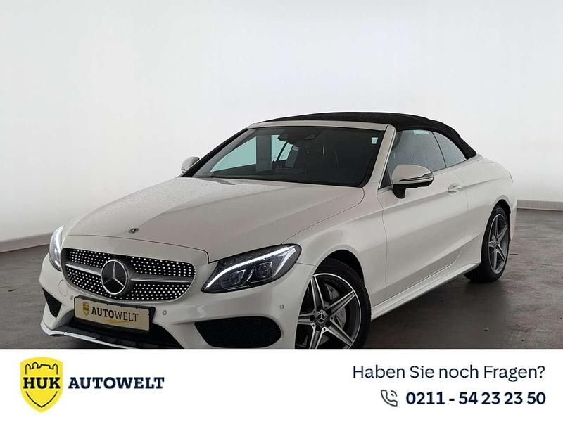 Weiß Gebraucht 2018 Mercedes C400 AMG line Cabrio | 36.960 € (Fairer Preis) - Bild 1/3