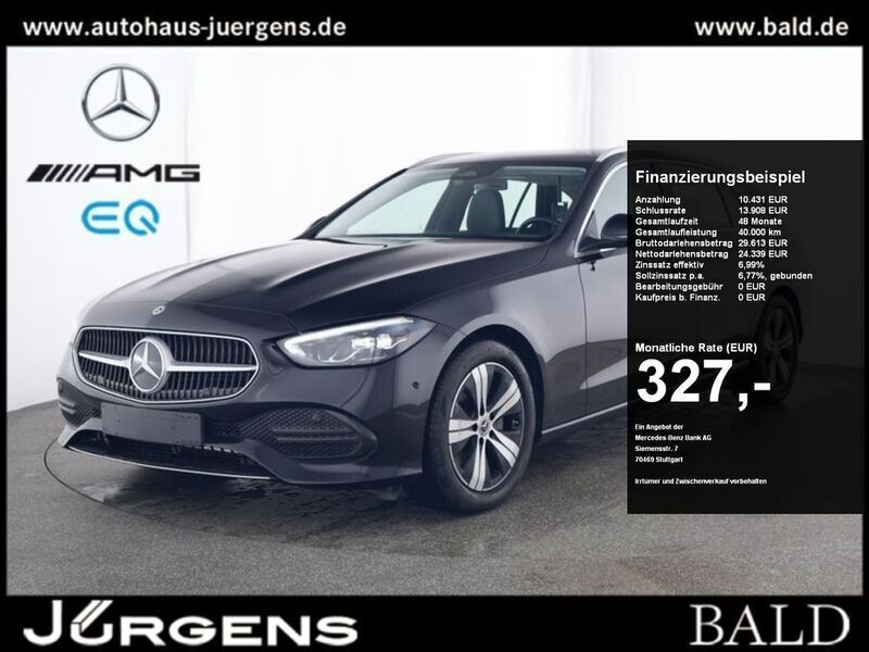 Schwarz obsidianschwarz metallic Gebraucht 2024 Mercedes C180 Avantgarde Kombi | 35.790 € (Fairer Preis) - Bild 1/4