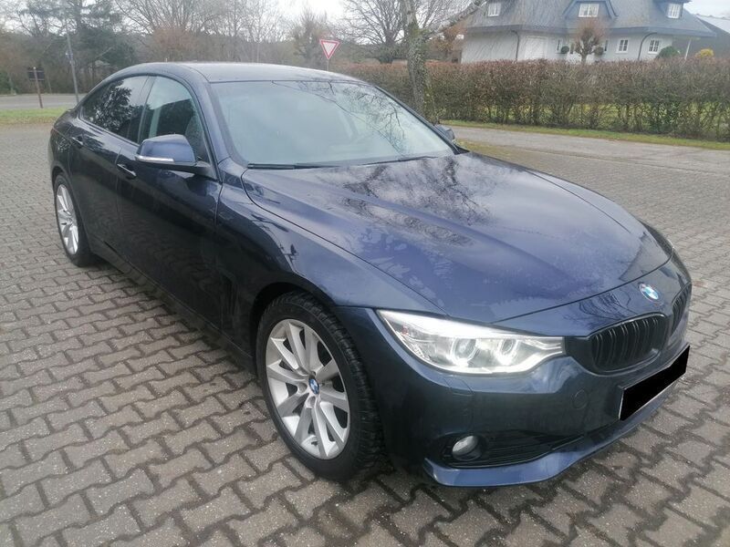 Blau Gebraucht 2014 BMW 420 Gran Coupé Sport Line Coupé | 13.990 € (Superpreis) - Bild 1/4