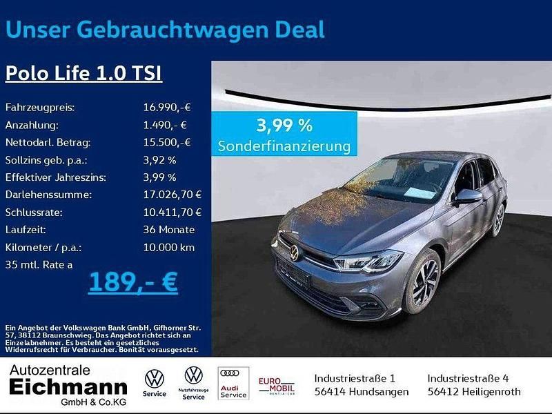 Grau Gebraucht 2021 VW Polo IQ Drive Limousine | 16.990 € (Fairer Preis) - Bild 1/4