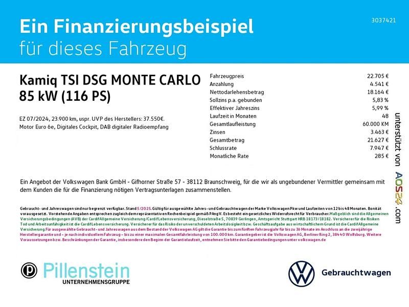 Gebraucht Skoda Kamiq Monte Carlo 116 PS (85 kW) 2024 Rot SUV