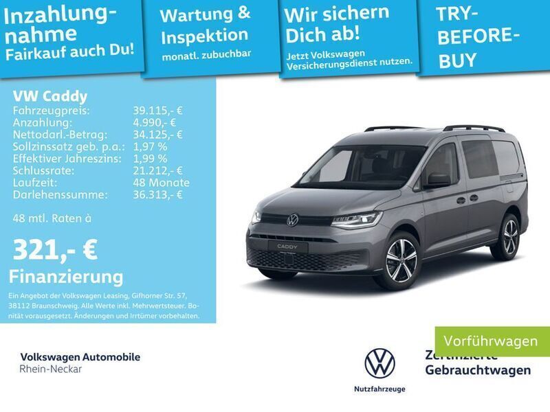 Indiumgrau metallic Gebraucht 2025 VW Caddy Maxi Van / Kleinbus | 37.611 € (Etwas zu teuer) - Bild 1/2