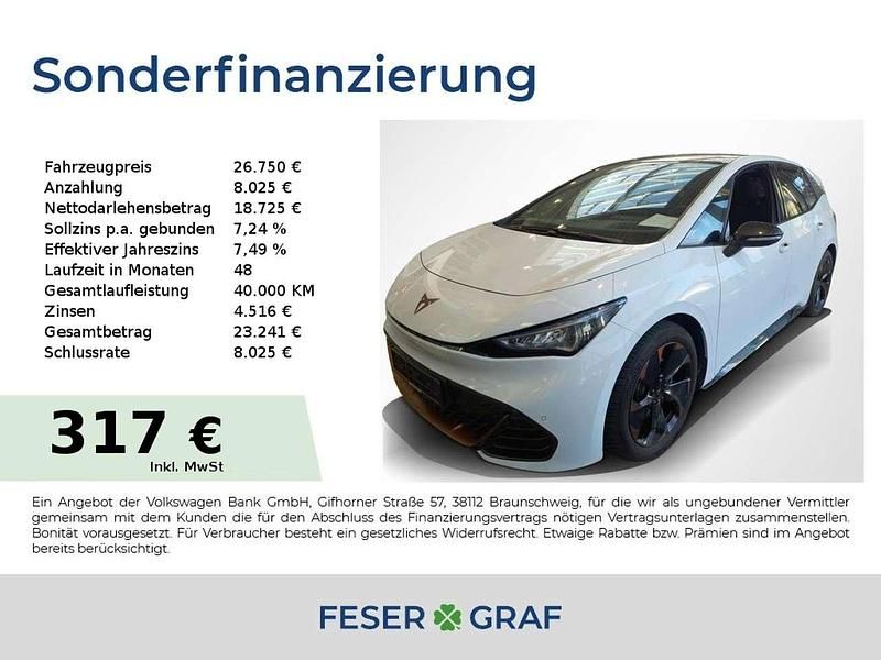 Gebraucht Cupra Born 150 kW (204 PS) 2024 Glacial white metallic Kleinwagen
