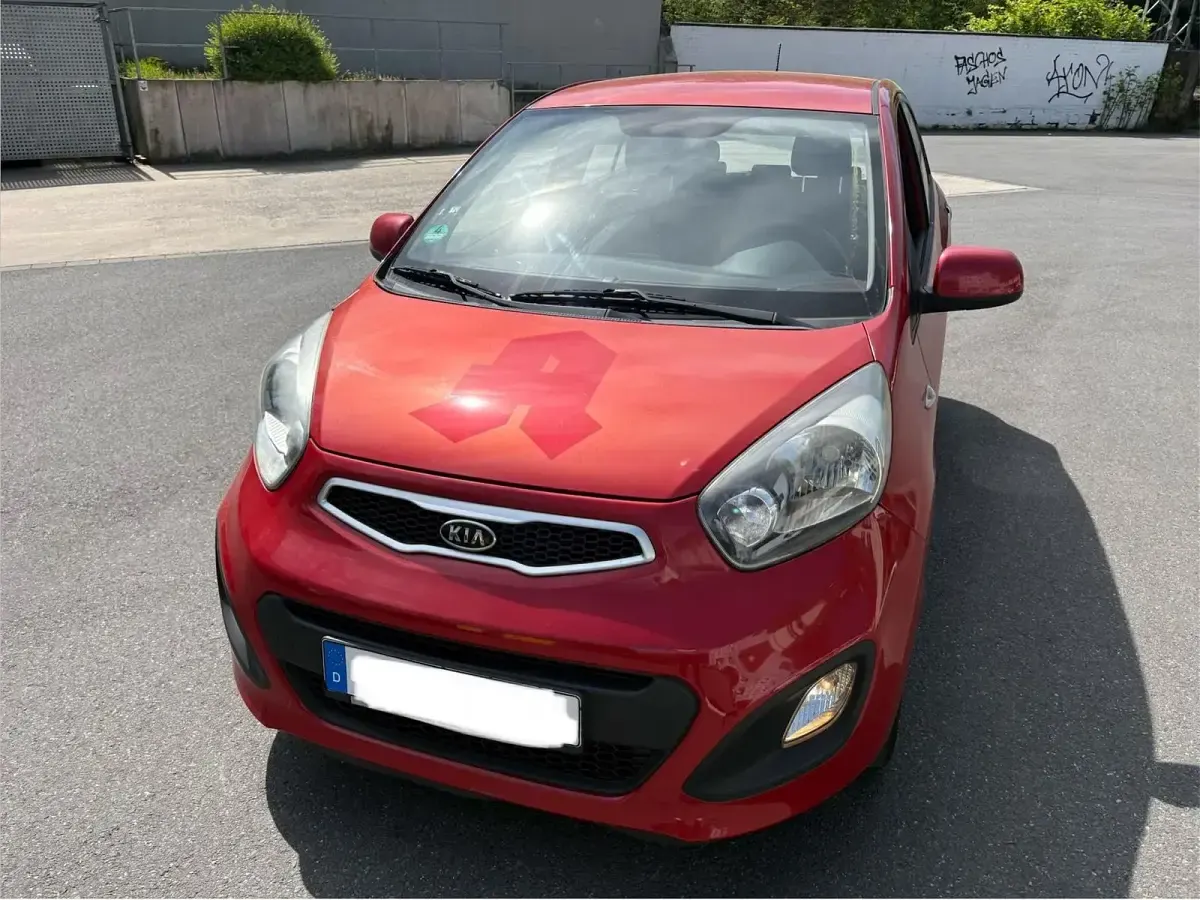 Brugt Kia Picanto 70 HK (51 kW) 2012 Rød Hatchback