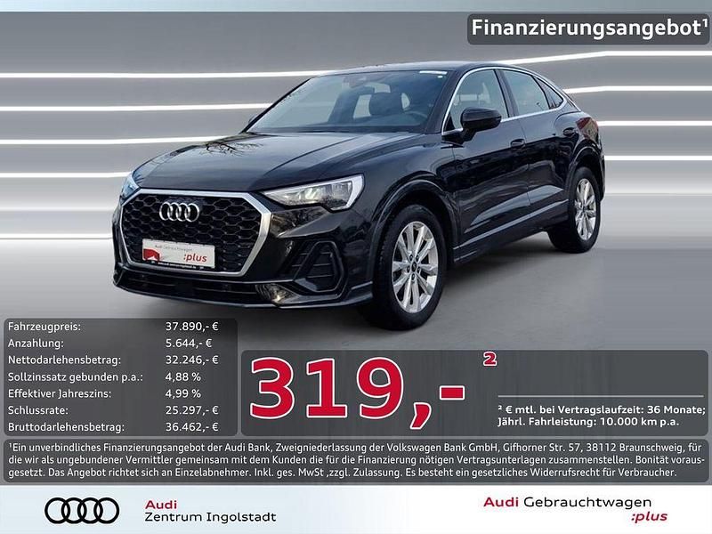 Schwarz Gebraucht 2024 Audi Q3 Sportback Ambiente SUV | 37.890 € (Superpreis) - Bild 1/3