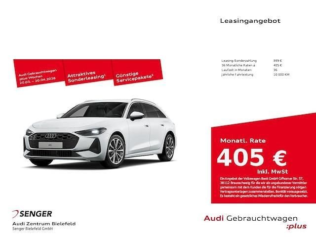 Gebraucht Audi A5 Ambiente 204 PS (150 kW) 2025 Gletscherweiß metallic Kombi