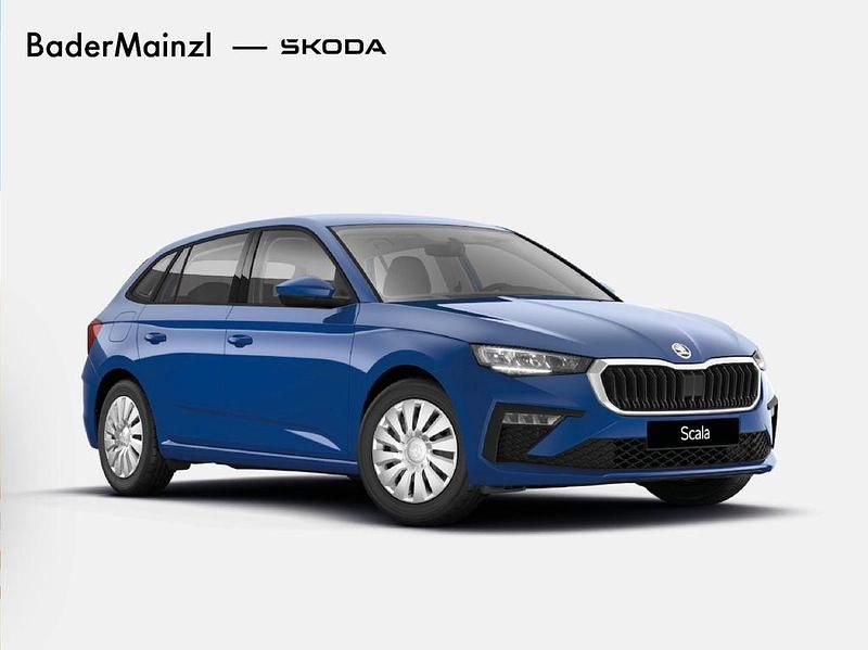 Neu Skoda Scala Essence 95 PS (69 kW) 2025 Blau Kleinwagen