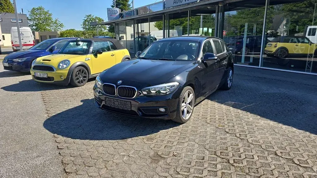 Gebraucht BMW 116 M Sport 109 PS (80 kW) 2017 Schwarz ii/bonnet fluid black Kleinwagen
